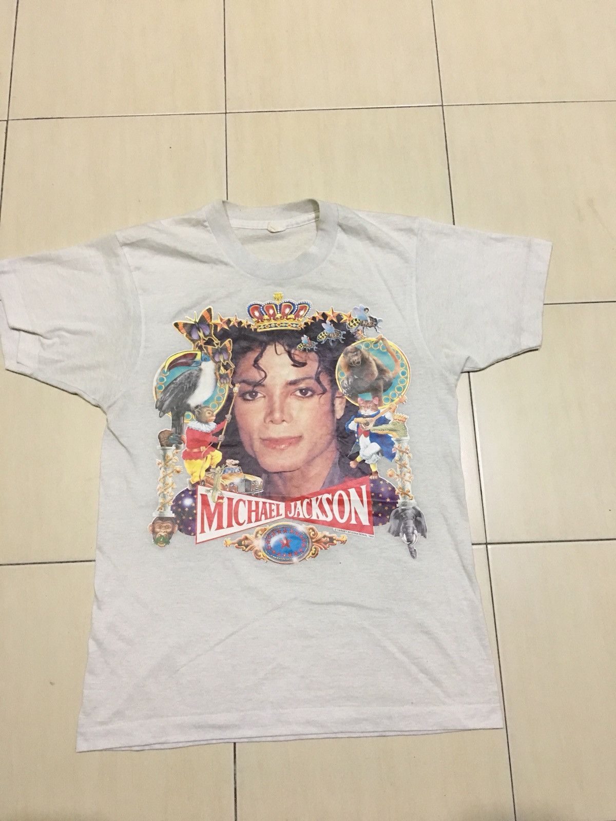 Band Tees Vintage Michael Jackson King Of Pop History Tour shirt Size US M / EU 48-50 / 2 - 5 Thumbnail