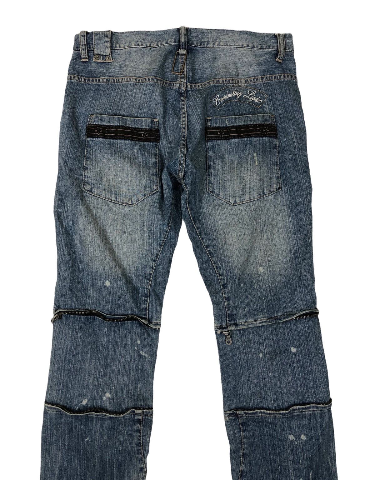 Japanese Brand Japanese Brand PPFM Distressed Denim Jeans Size US 33 - 7 Thumbnail