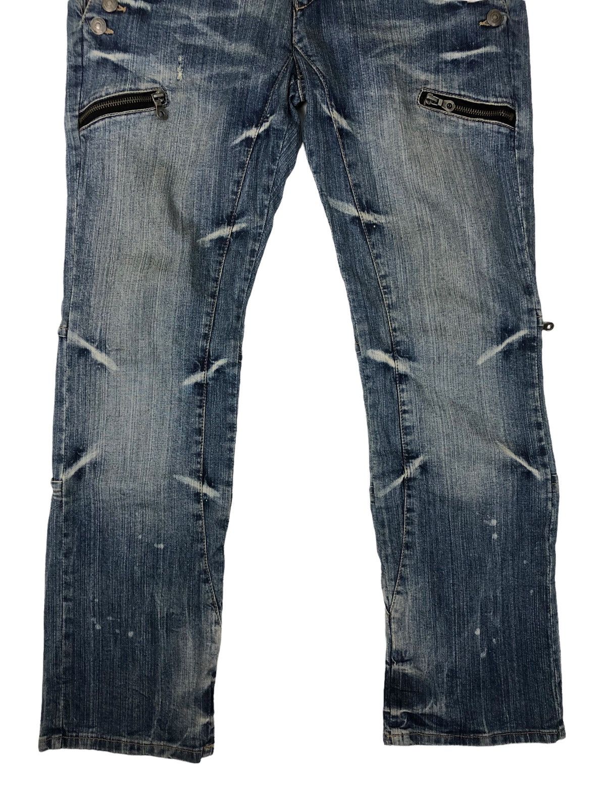 Japanese Brand Japanese Brand PPFM Distressed Denim Jeans Size US 33 - 4 Thumbnail