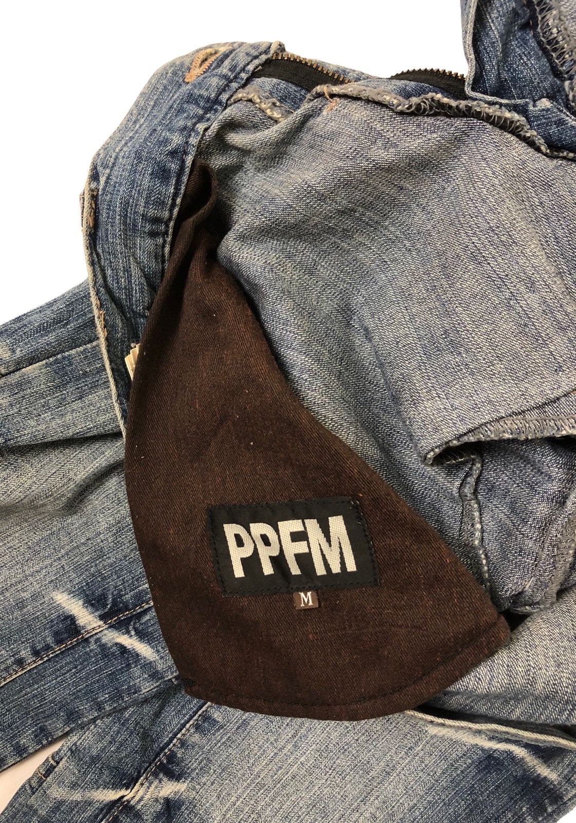 Japanese Brand Japanese Brand PPFM Distressed Denim Jeans Size US 33 - 11 Thumbnail