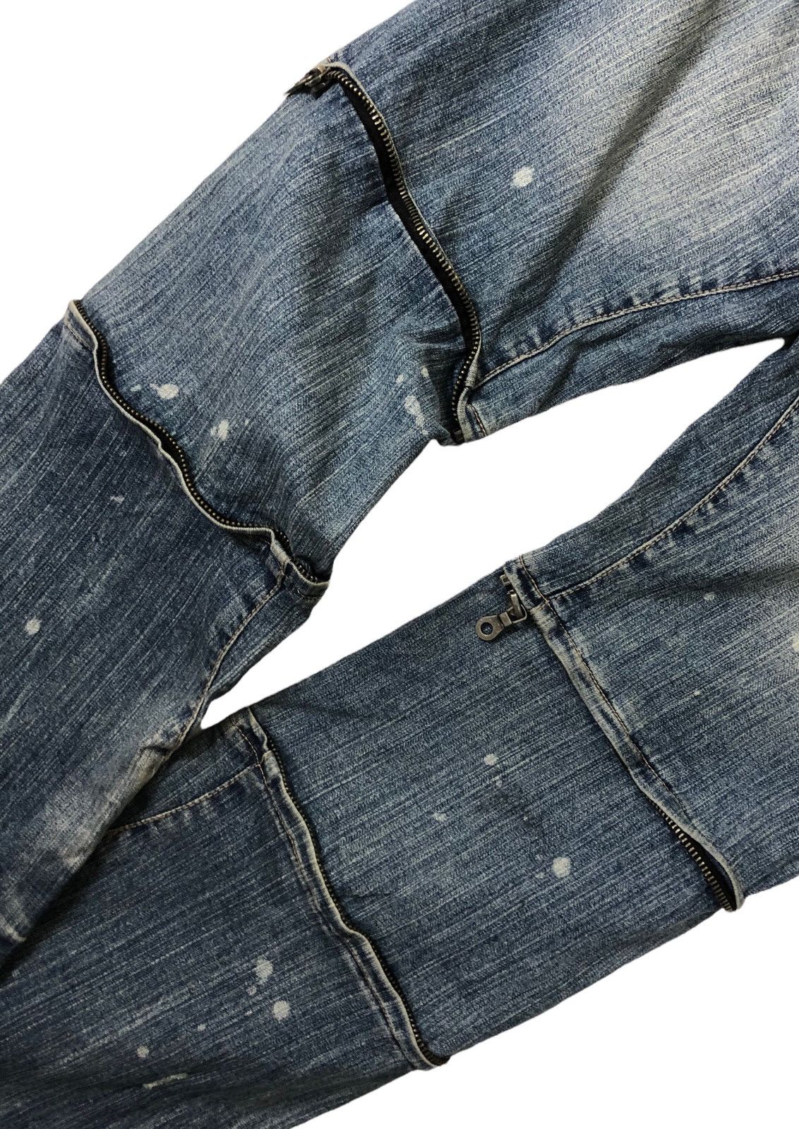 Japanese Brand Japanese Brand PPFM Distressed Denim Jeans Size US 33 - 9 Thumbnail