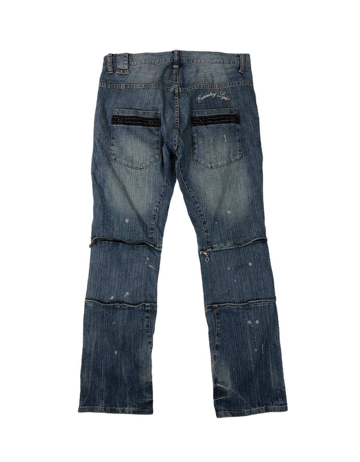 Japanese Brand Japanese Brand PPFM Distressed Denim Jeans Size US 33 - 2 Thumbnail