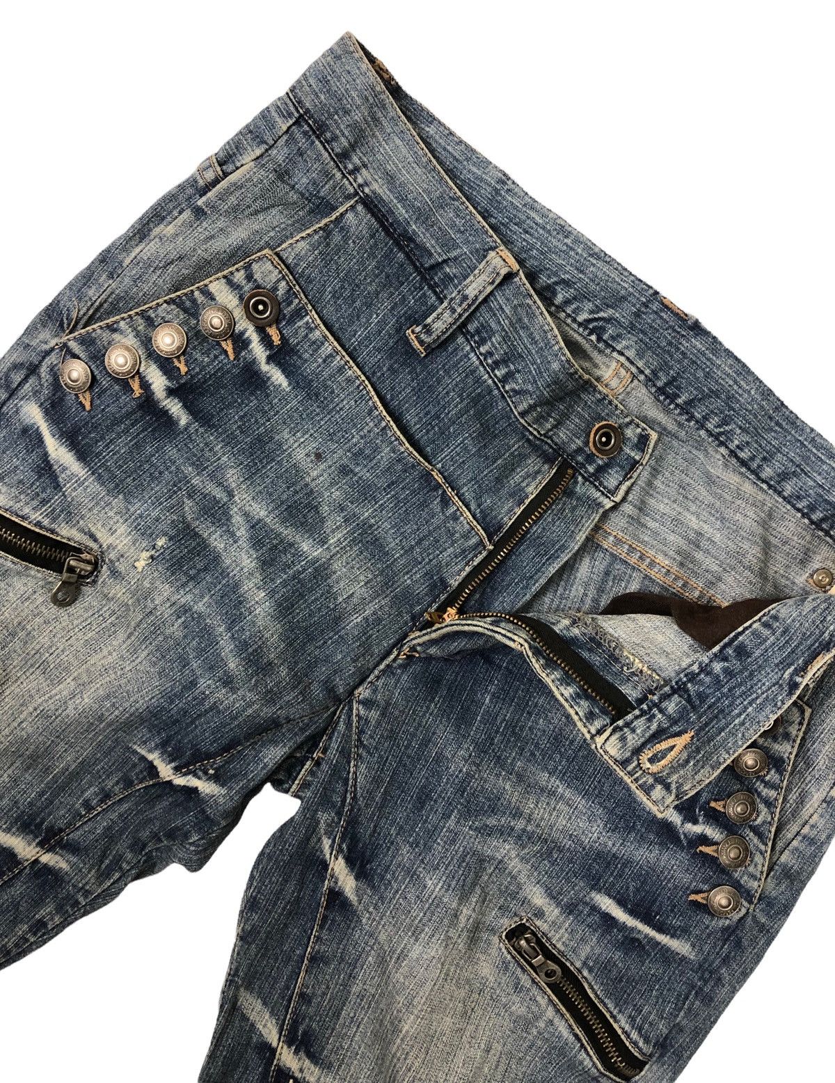 Japanese Brand Japanese Brand PPFM Distressed Denim Jeans Size US 33 - 10 Thumbnail