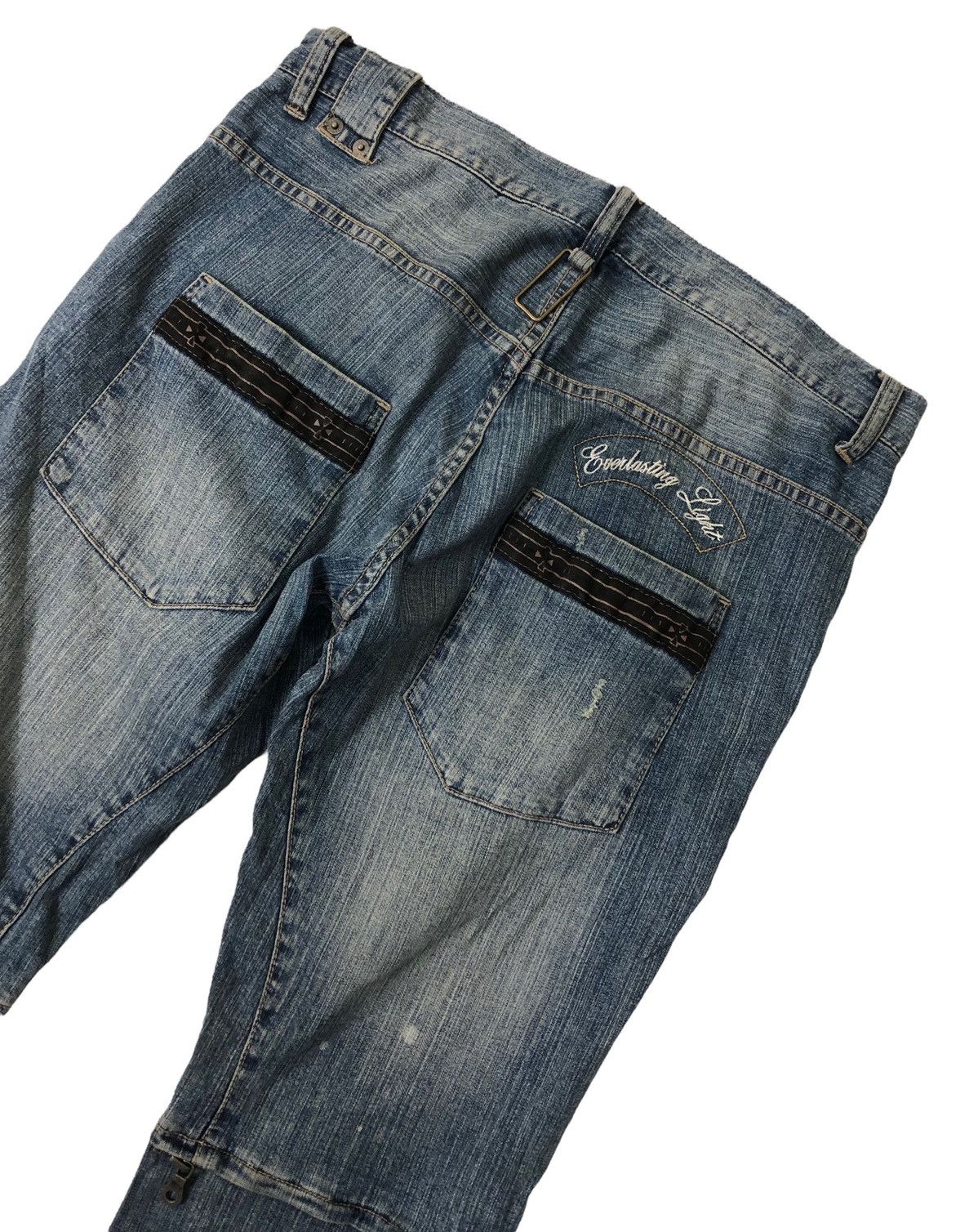 Japanese Brand Japanese Brand PPFM Distressed Denim Jeans Size US 33 - 8 Thumbnail