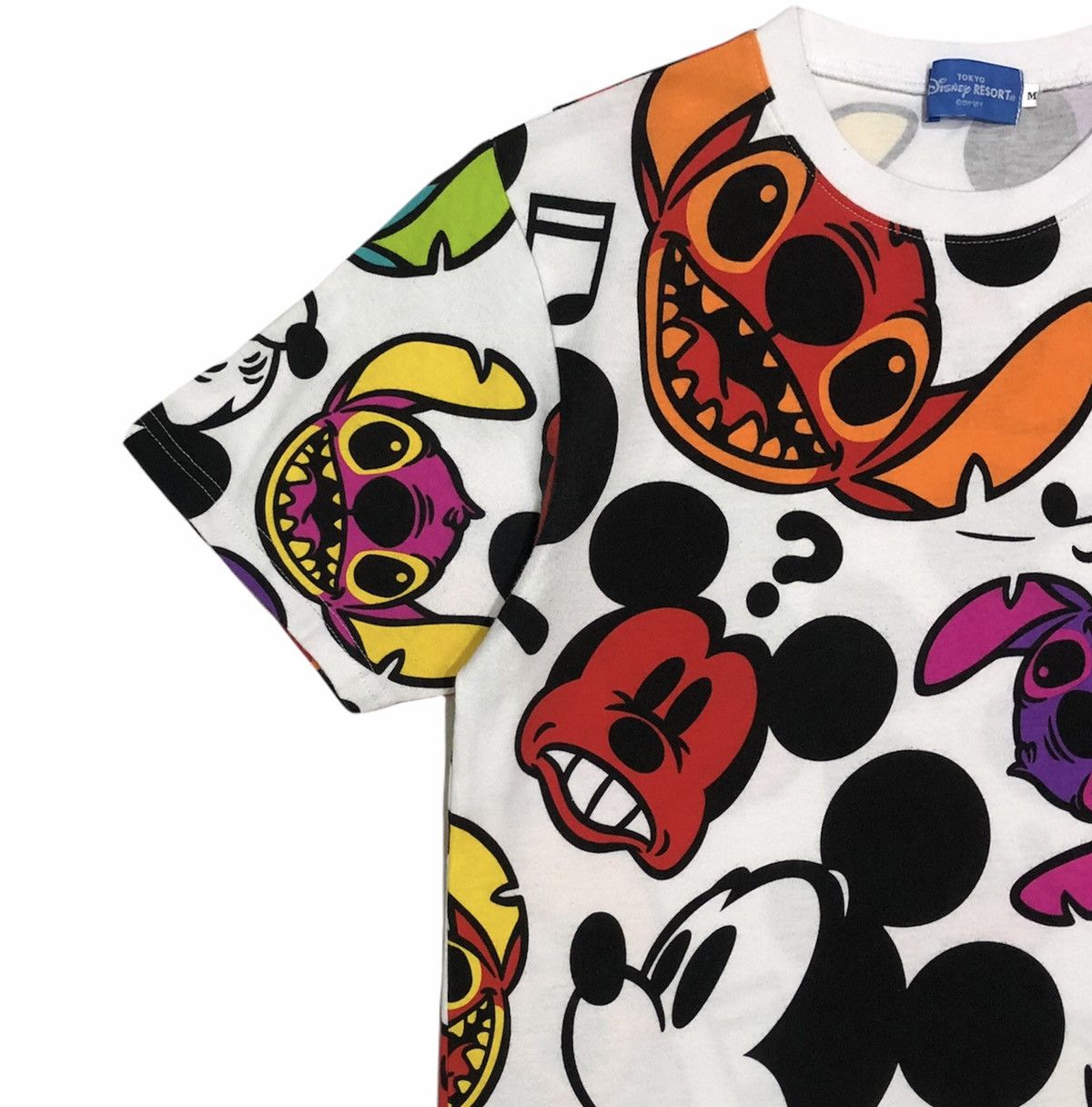 Cartoon Network Mickey Stitch T-shirt Disney ResortTDR Disneysea Disneyland Size US M / EU 48-50 / 2 - 4 Thumbnail