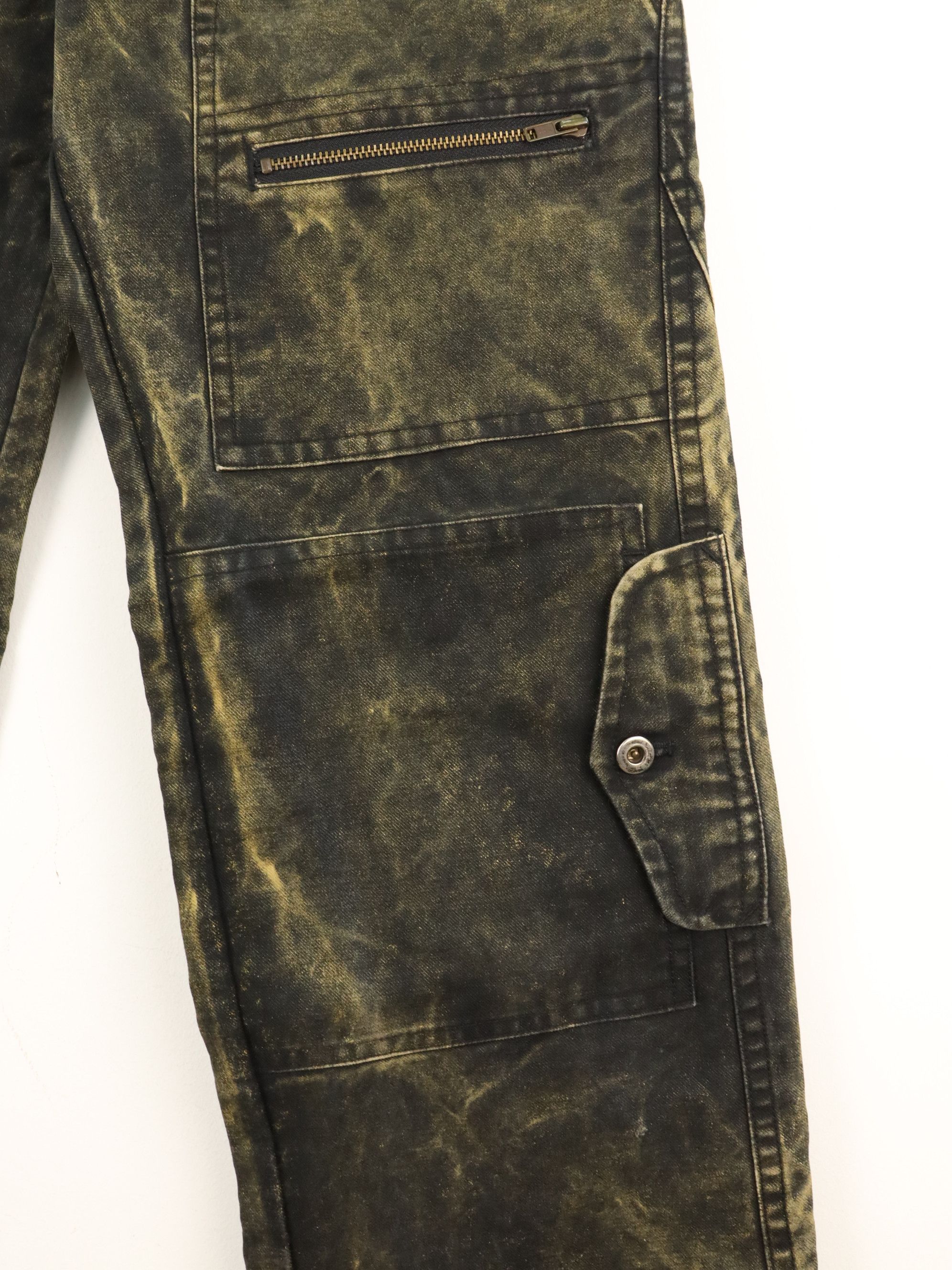 Genetic Manipulation Shinichiro Kuriya GENETIC MANIPULATION Acid Wash Ankle Zipper Pant Size US 31 - 8 Thumbnail