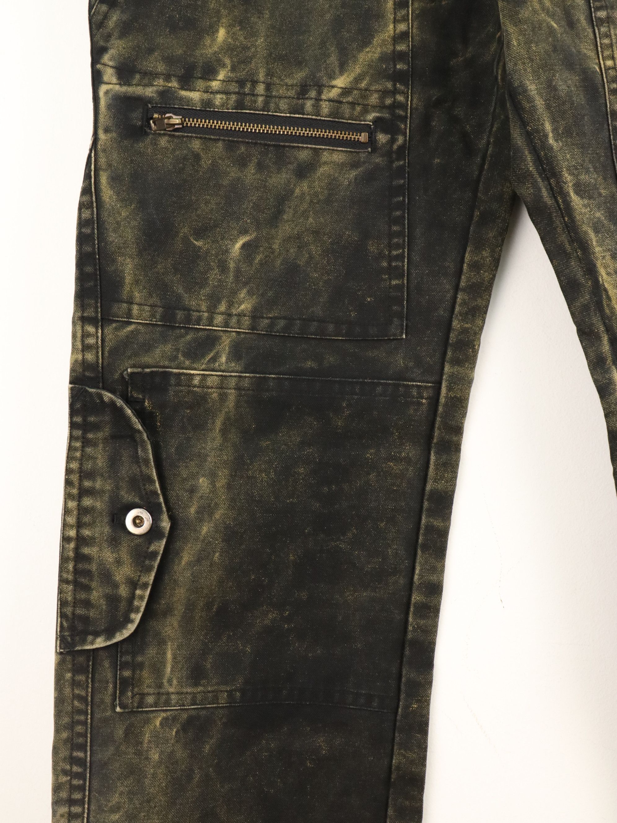 Genetic Manipulation Shinichiro Kuriya GENETIC MANIPULATION Acid Wash Ankle Zipper Pant Size US 31 - 7 Thumbnail