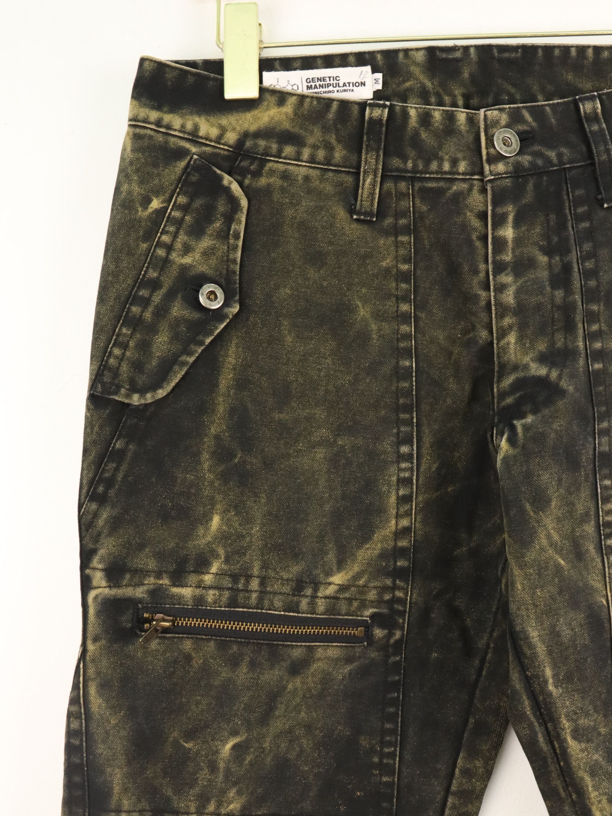 Genetic Manipulation Shinichiro Kuriya GENETIC MANIPULATION Acid Wash Ankle Zipper Pant Size US 31 - 4 Thumbnail