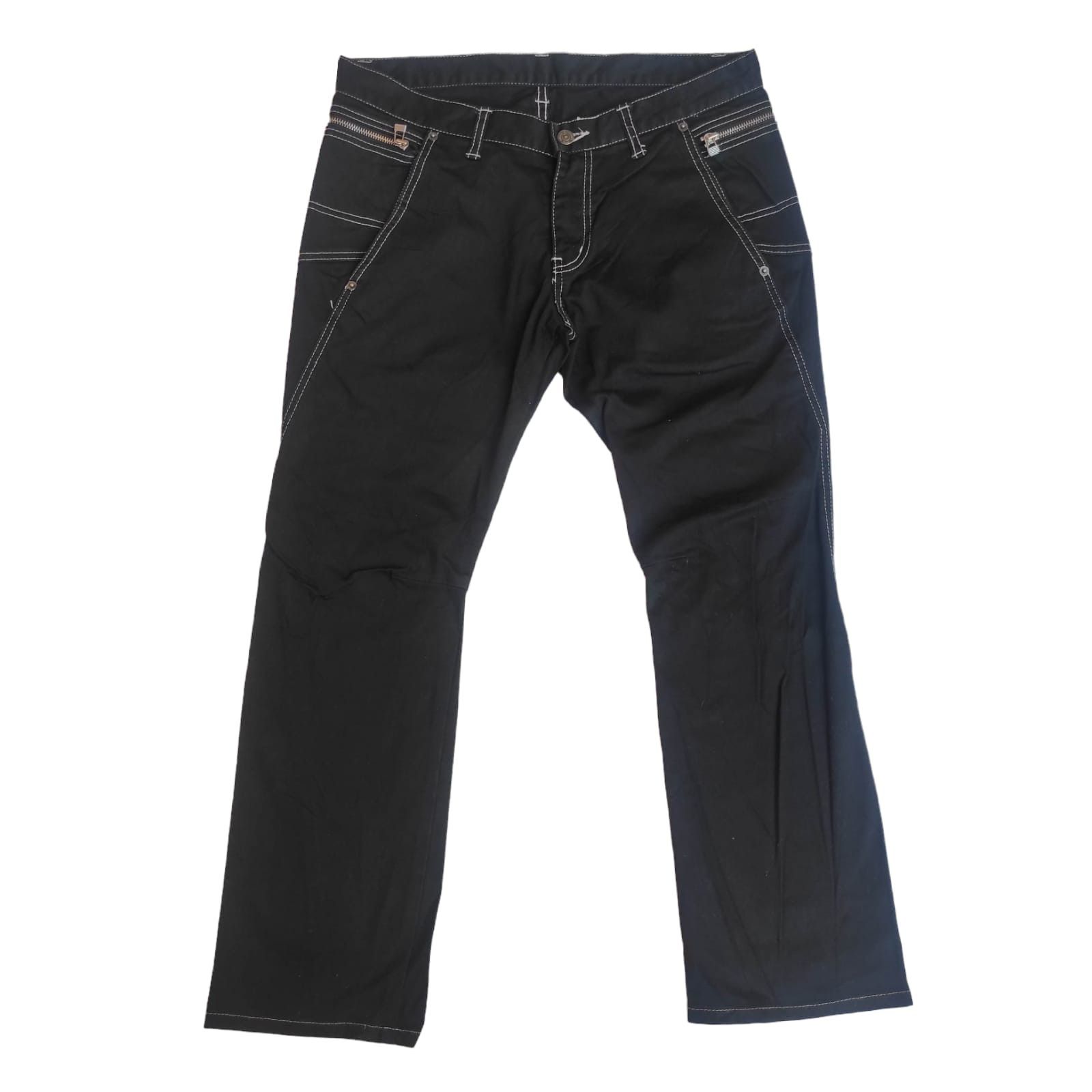 PPFM PPFM multi zip Flare pants size M Size US 32 / EU 48 - 1 Thumbnail