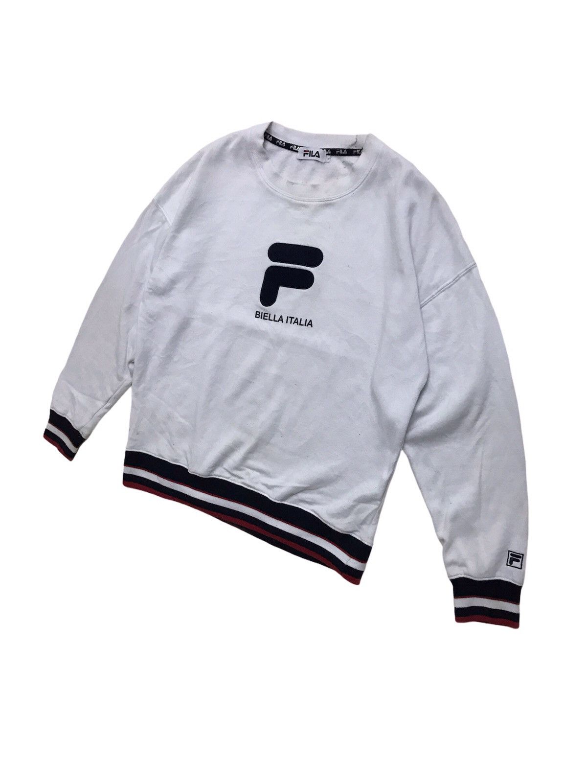 Fila × Vintage Vintage Fila Italia Big Logo Streetwear Sweatshirt Size US L / EU 52-54 / 3 - 2 Thumbnail