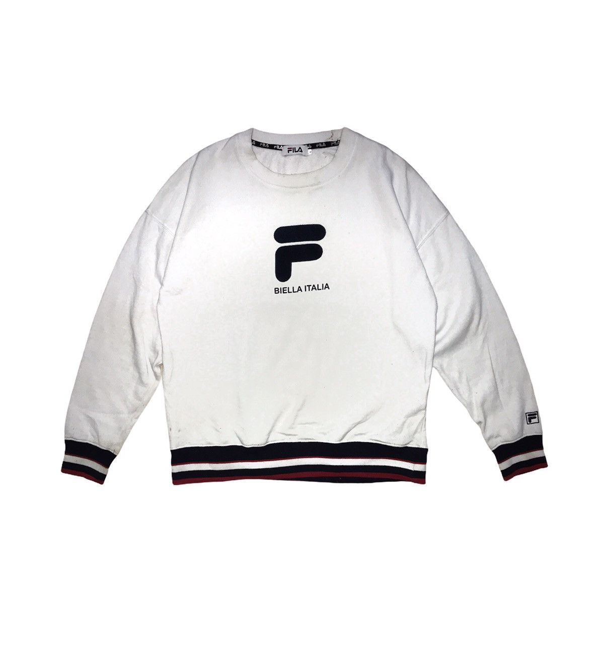 Fila × Vintage Vintage Fila Italia Big Logo Streetwear Sweatshirt Size US L / EU 52-54 / 3 - 1 Thumbnail