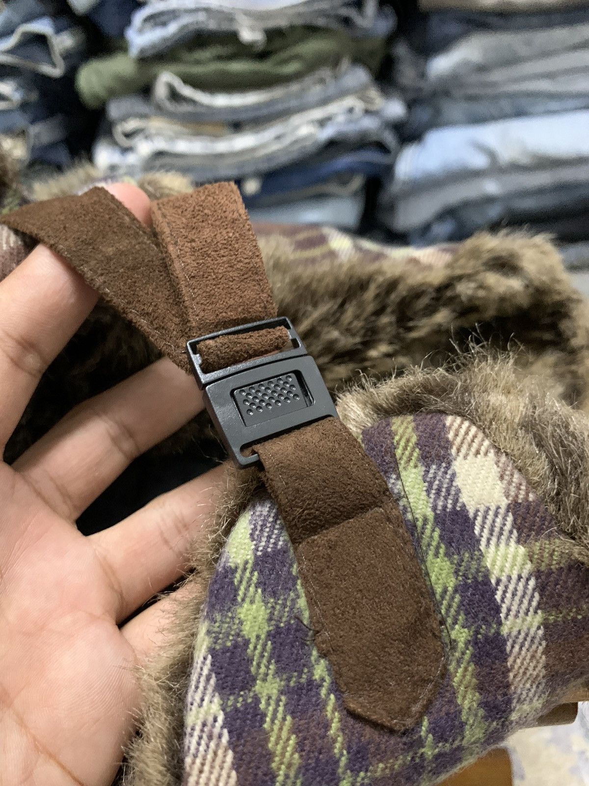 If Six Was Nine D&Y Faux Fur Flannel Ifsixwasnine Style Trapper Hat Size ONE SIZE - 7 Thumbnail