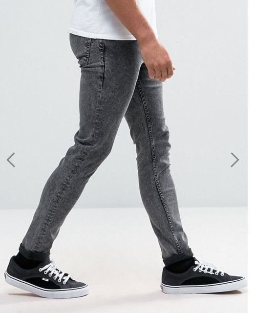 Asos stretchy skinny jeans - not parka hoodie jacket shirt Size US 34 / EU 50 - 4 Thumbnail