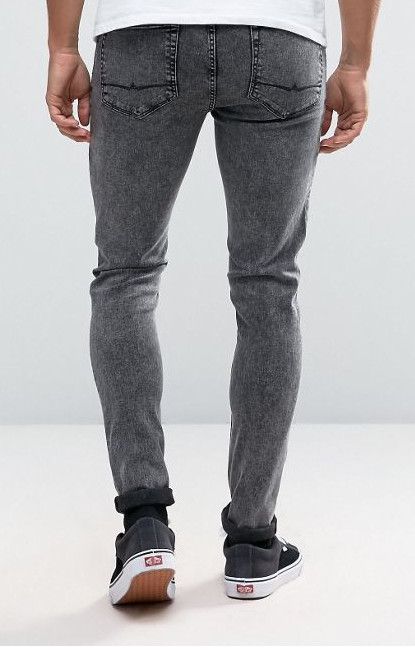 Asos stretchy skinny jeans - not parka hoodie jacket shirt Size US 34 / EU 50 - 2 Thumbnail