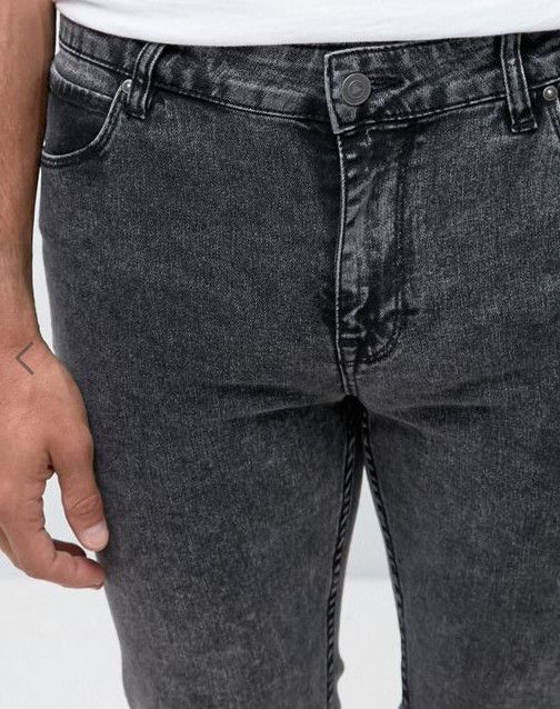 Asos stretchy skinny jeans - not parka hoodie jacket shirt Size US 34 / EU 50 - 3 Thumbnail
