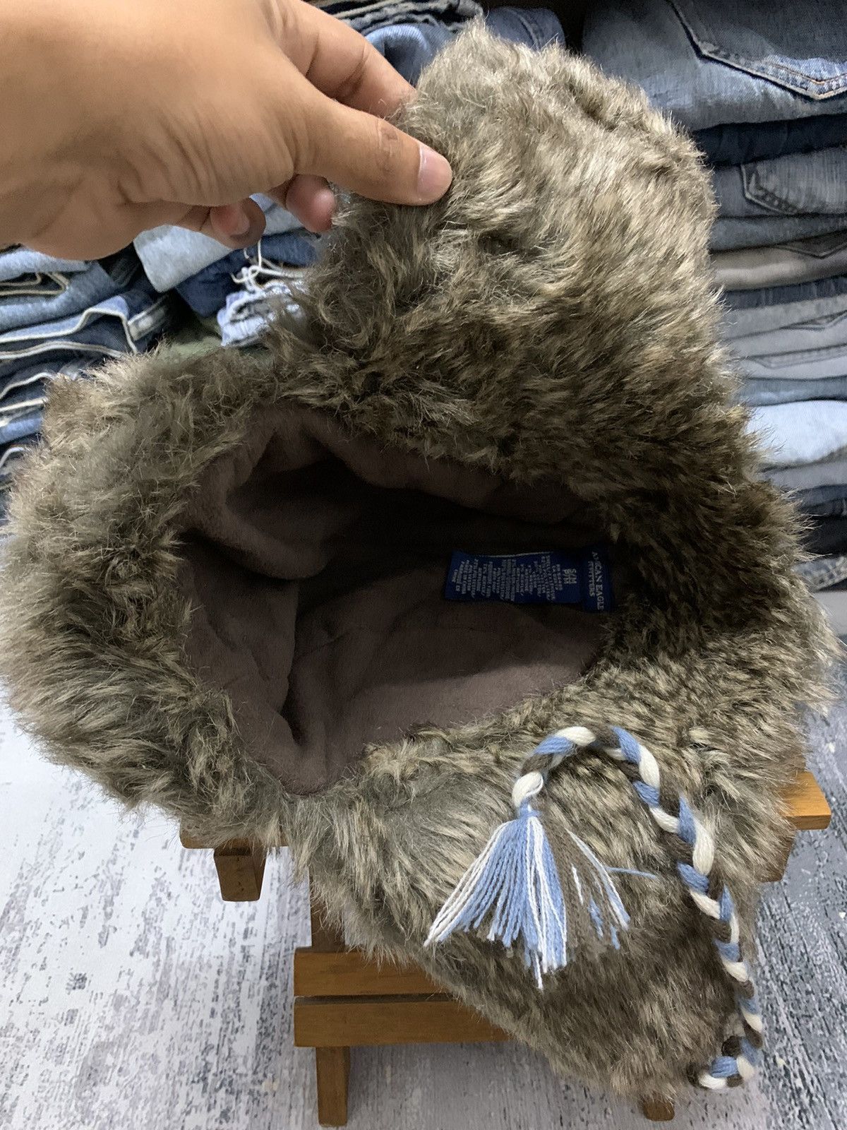 If Six Was Nine American Eagle Outfitters Mohair Faux Fur Trapper Hat Size ONE SIZE - 7 Thumbnail