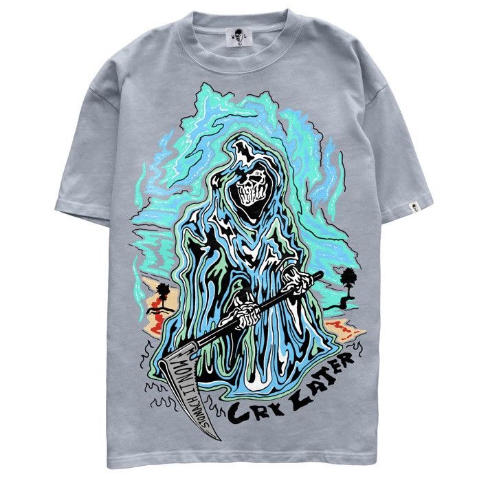 Vintage Cry Later Reaper Scythe Gray Warren Lotas Rare T Shirt Tee L |  Grailed