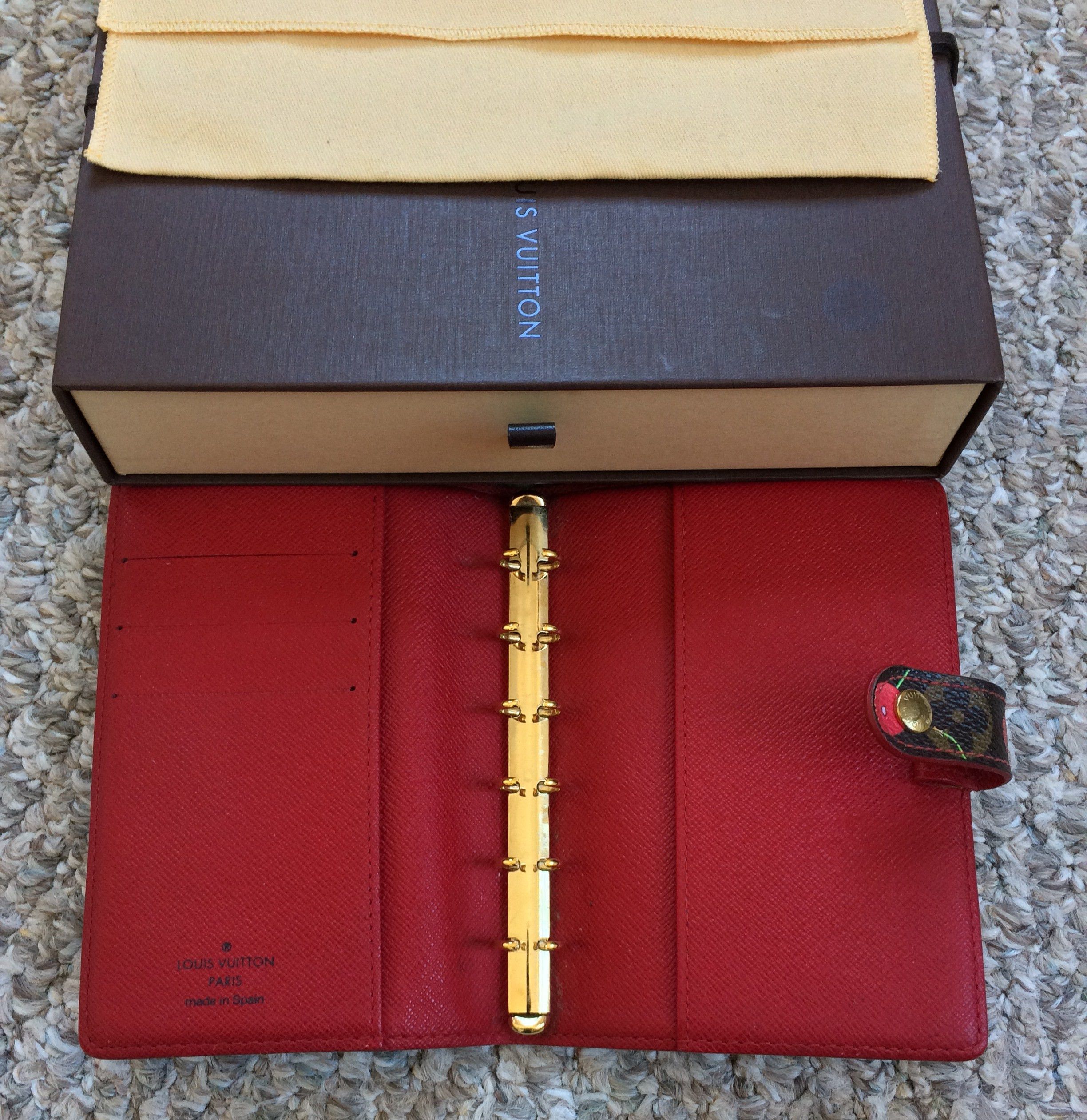 Louis Vuitton × Takashi Murakami S/S 2005 Louis Vuitton x Murakami Cherry Monogram Agenda Size ONE SIZE - 6 Thumbnail