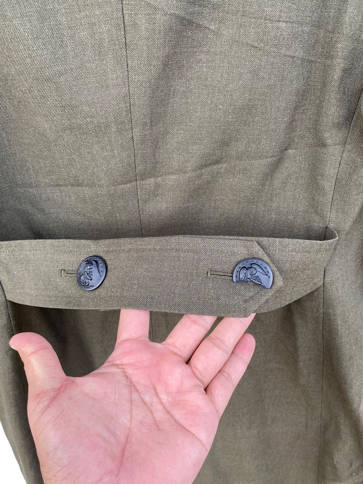 Japanese Brand Vintage US Army AG-44 Wool Serge Dress Coat Jacket 36S Size US M / EU 48-50 / 2 - 7 Thumbnail