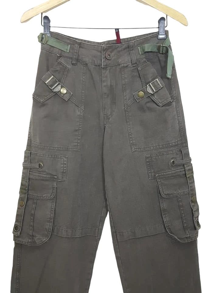Japanese Brand A6UC Cargo Belted Multi Pocket Size US 27 - 4 Thumbnail