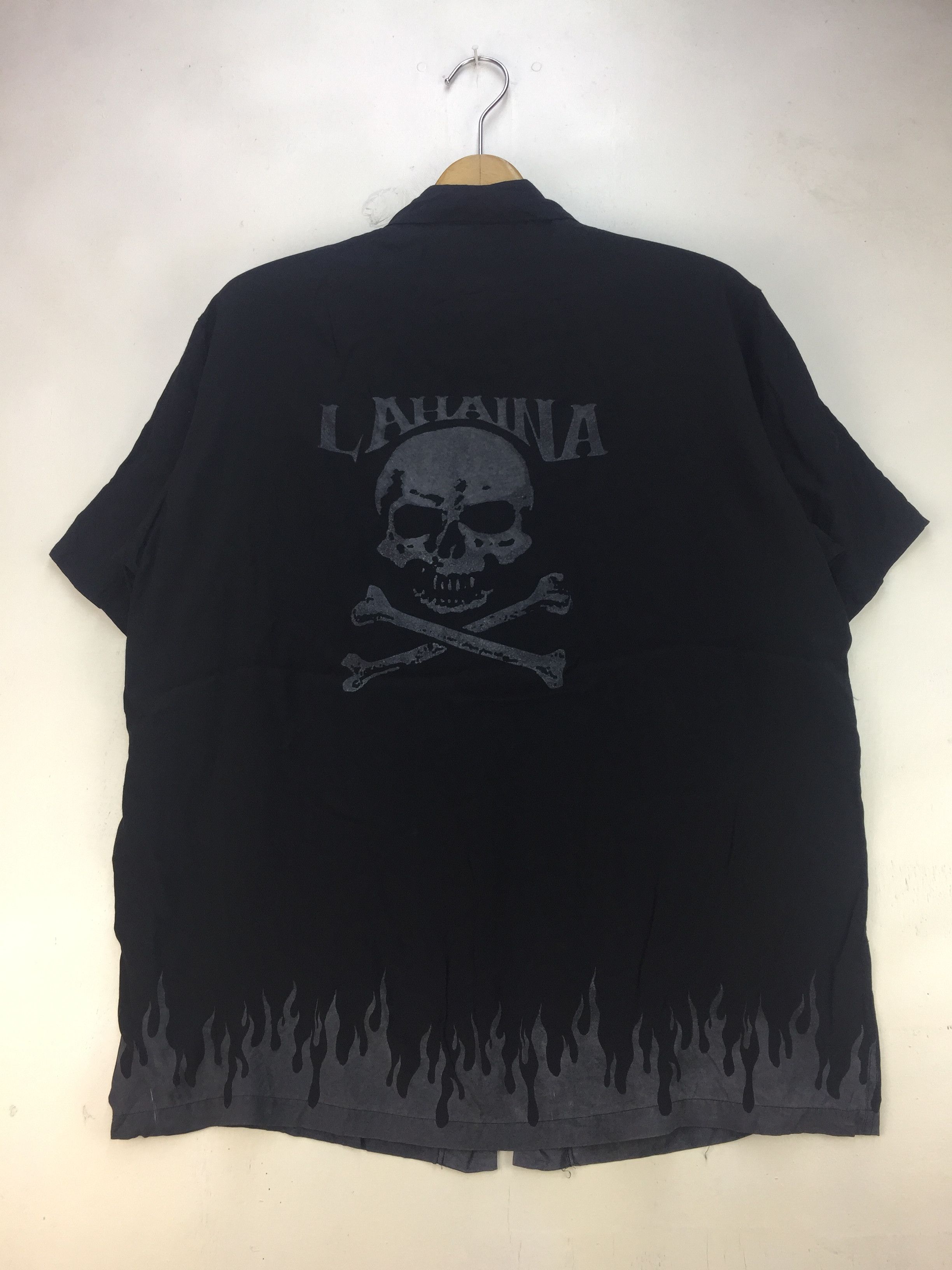Japanese Brand VINTAGE K MAYER SKULL DESIGN HAWAIIAN RAYON SHIRT Size US L / EU 52-54 / 3 - 1 Thumbnail