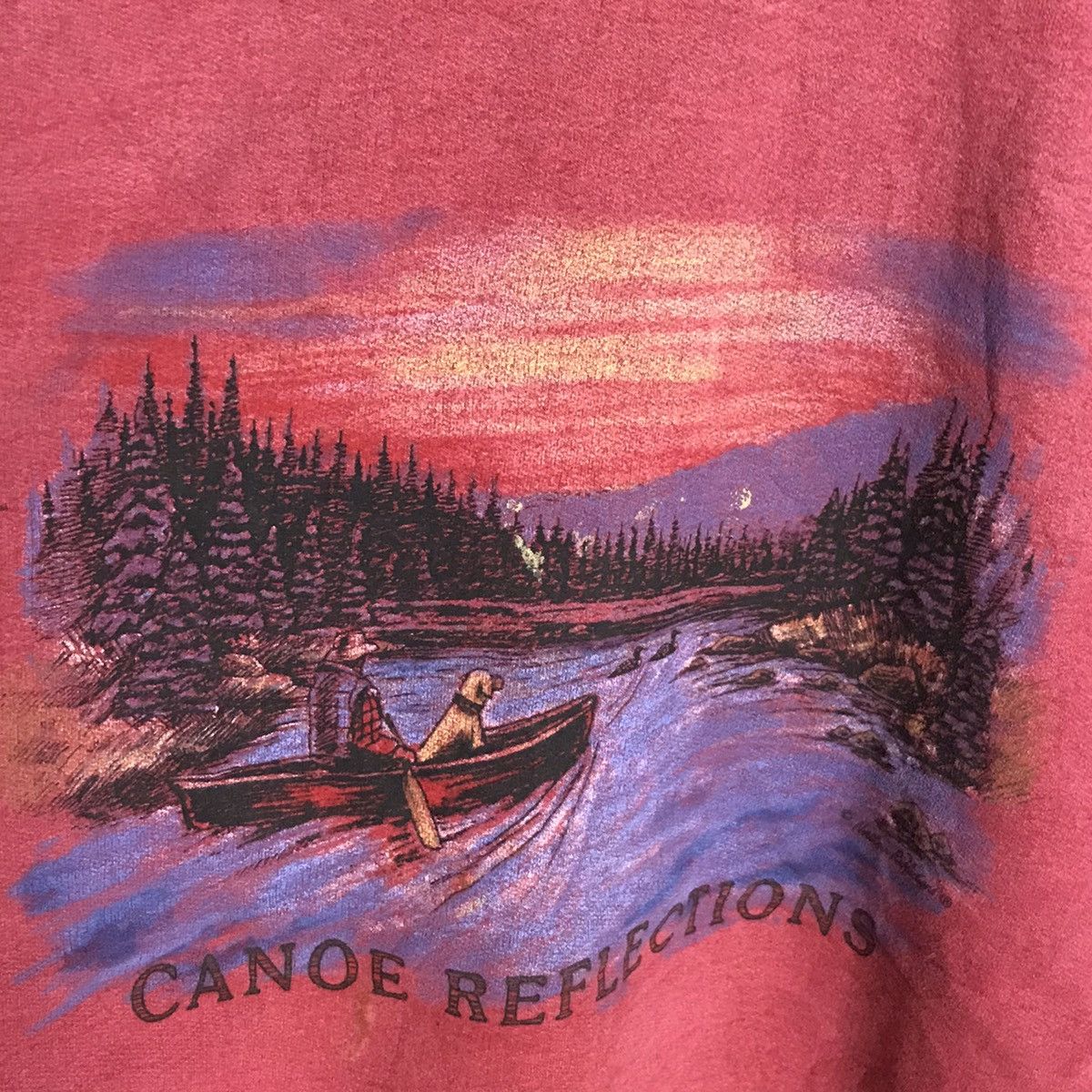 Vintage Vintage Northern collection canoe reflections 3d canada Size US XXL / EU 58 / 5 - 4 Thumbnail