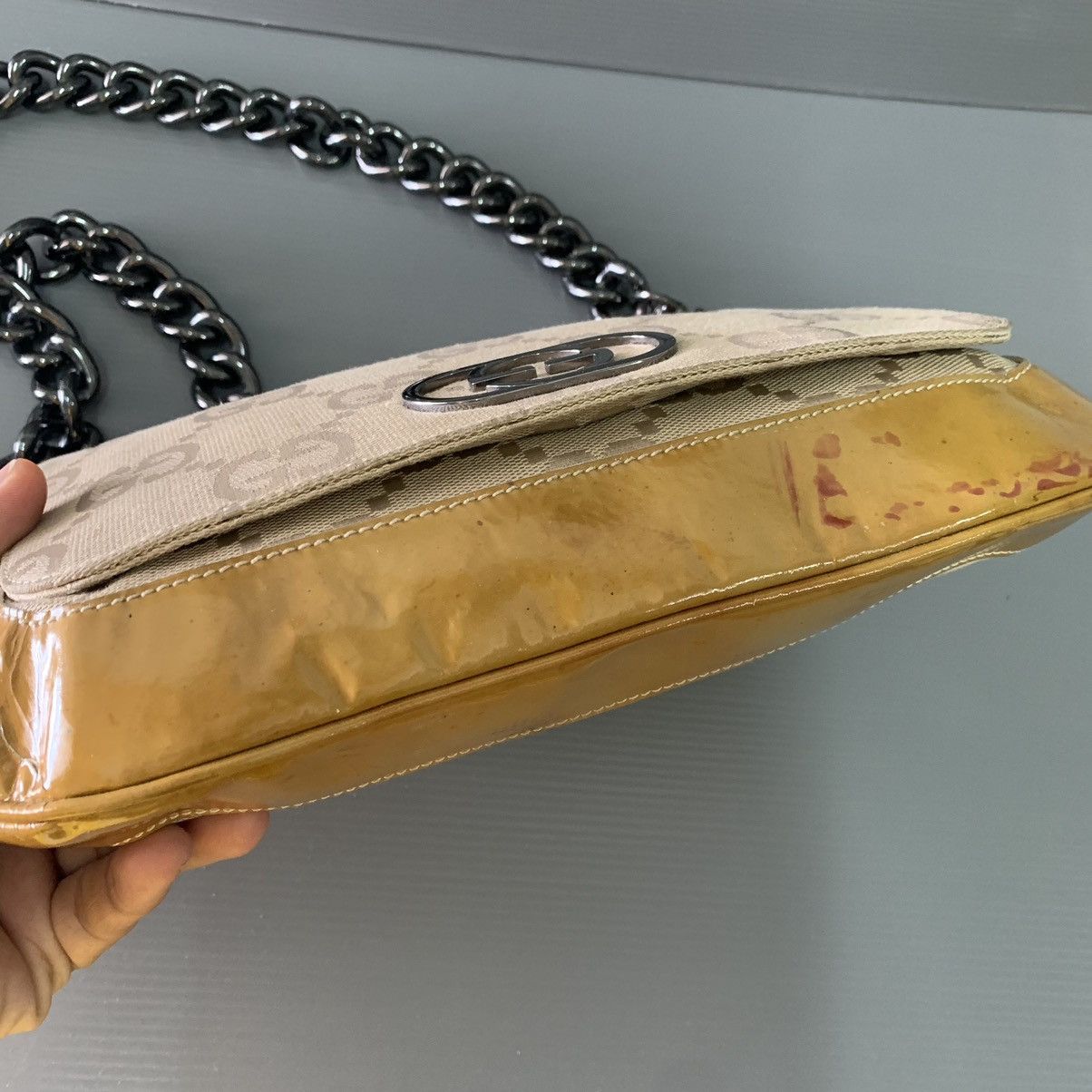 Gucci Gucci Vernis Chain Slingbag Size ONE SIZE - 10 Thumbnail