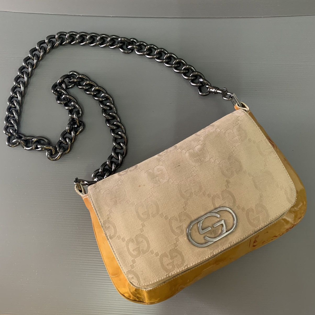 Gucci Gucci Vernis Chain Slingbag Size ONE SIZE - 4 Thumbnail