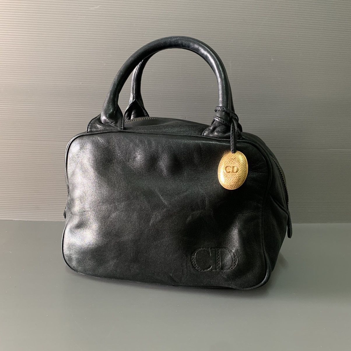 Christian Dior Monsieur Christian Dior Leather Boston Bag Size ONE SIZE - 1 Thumbnail