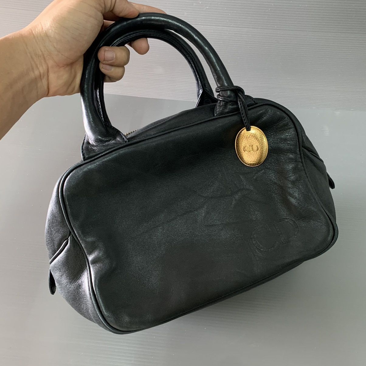 Christian Dior Monsieur Christian Dior Leather Boston Bag Size ONE SIZE - 3 Thumbnail