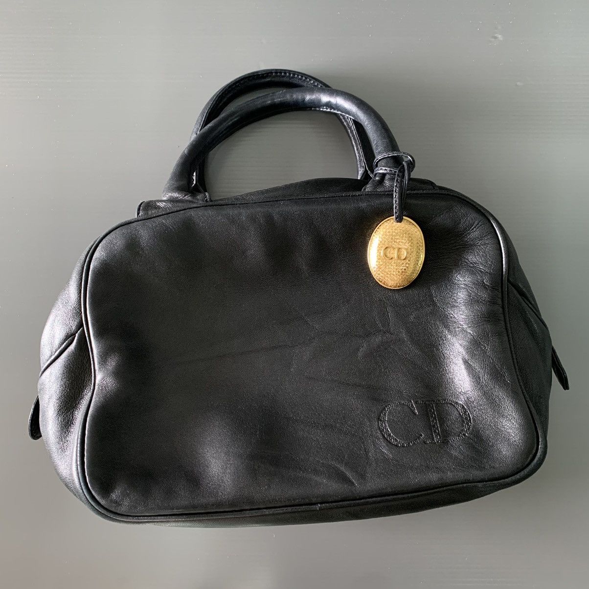 Christian Dior Monsieur Christian Dior Leather Boston Bag Size ONE SIZE - 2 Thumbnail