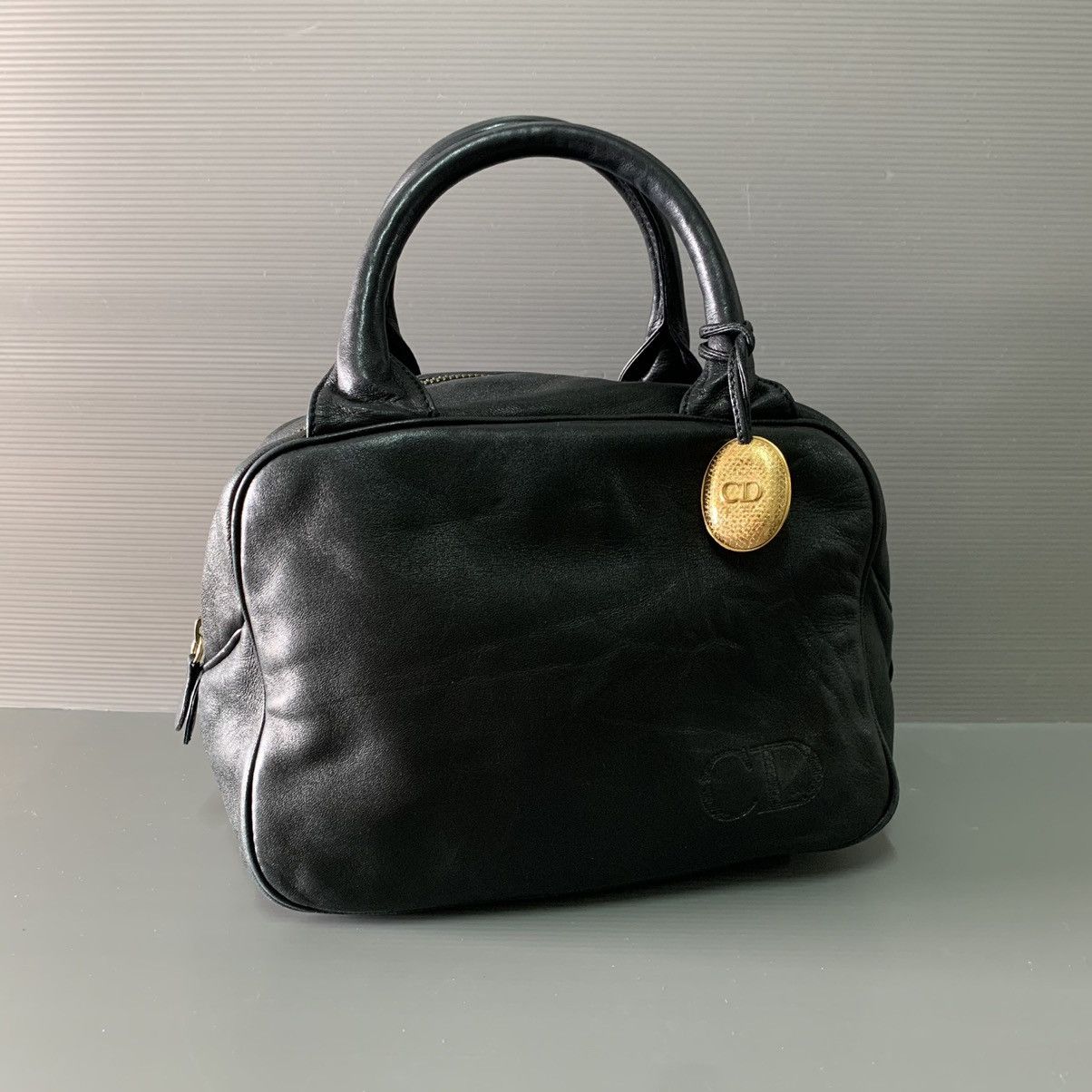 Christian Dior Monsieur Christian Dior Leather Boston Bag Size ONE SIZE - 4 Thumbnail