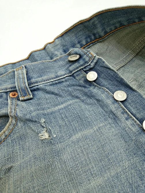 Levi's Vintage Levi's 501 Released Hem Distressed Jeans 32x32 Size US 32 / EU 48 - 7 Thumbnail