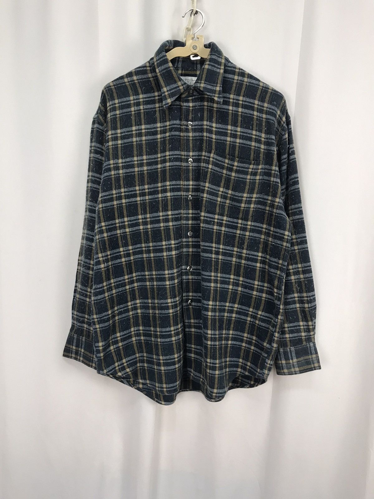 Flannel × GianMarco Venturi Gian Marco Venturi flannel single pocket button up shirt Size US M / EU 48-50 / 2 - 6 Thumbnail