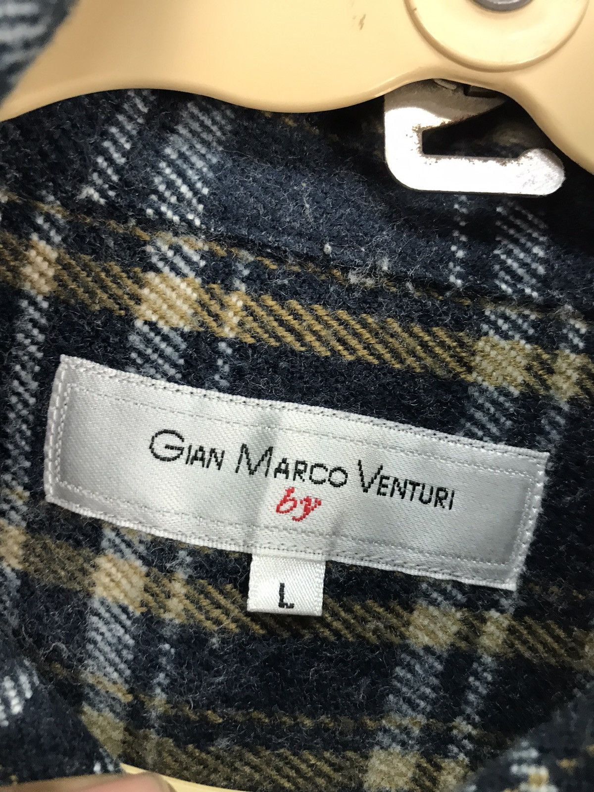 Flannel × GianMarco Venturi Gian Marco Venturi flannel single pocket button up shirt Size US M / EU 48-50 / 2 - 4 Thumbnail