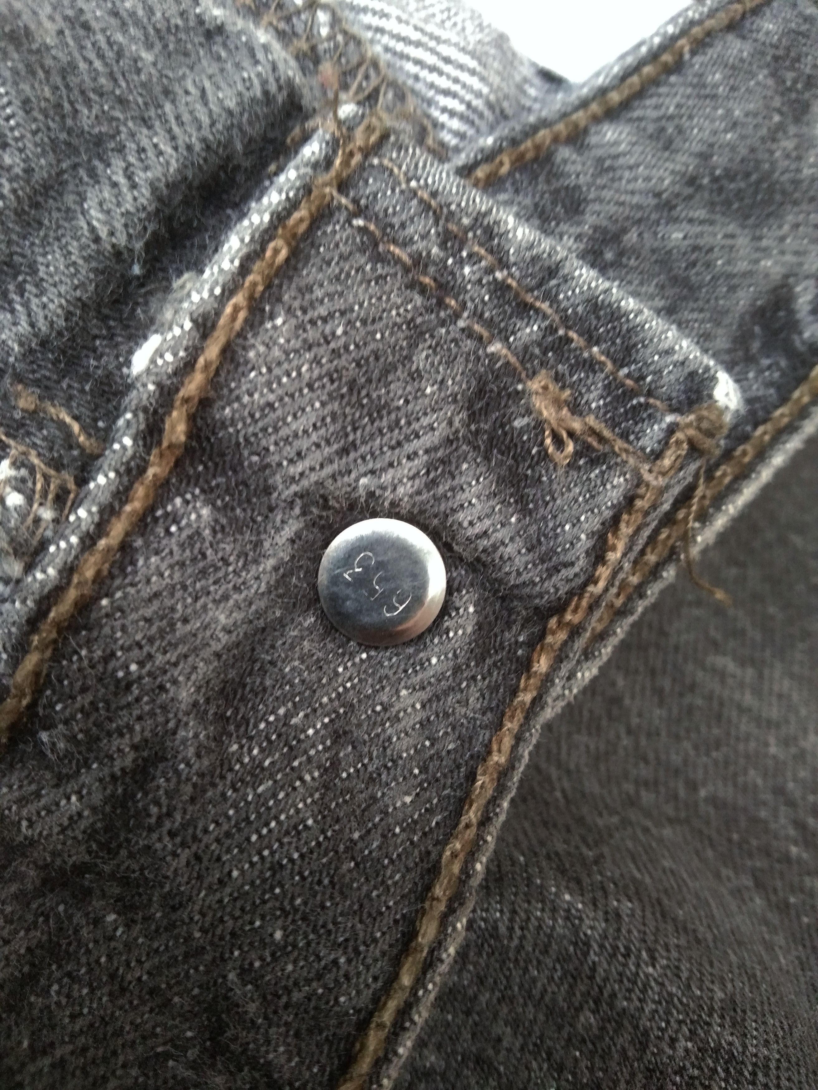 Levi's × Vintage 90s Vintage Levis 501 Made In USA Distressed Jeans 33x30 Size US 33 - 10 Thumbnail