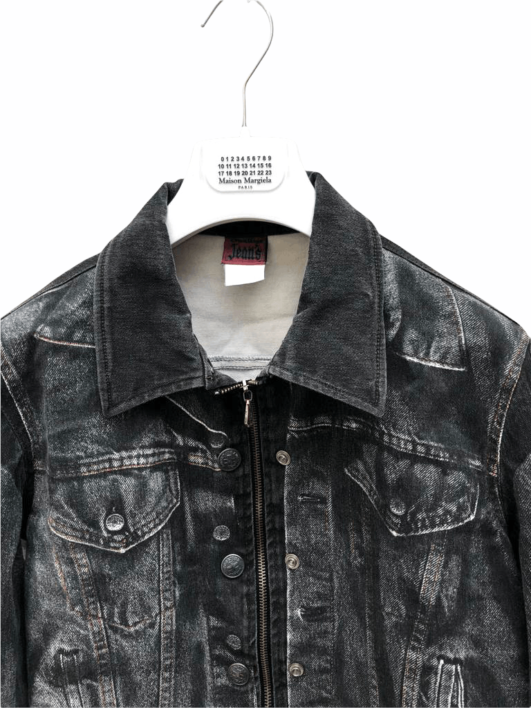 Jean Paul Gaultier Grey Black Trompe l’œil jacket Size US L / EU 52-54 / 3 - 2 Thumbnail