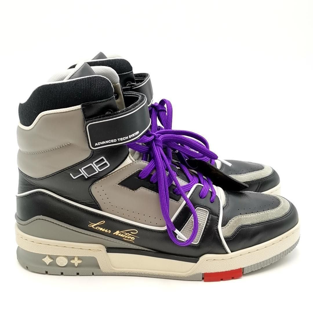 Louis Vuitton × Virgil Abloh Louis Vuitton 2019 SS Vigril Abloh Hi-Top Trainer Sneakers Size US 7 / EU 40 - 4 Thumbnail