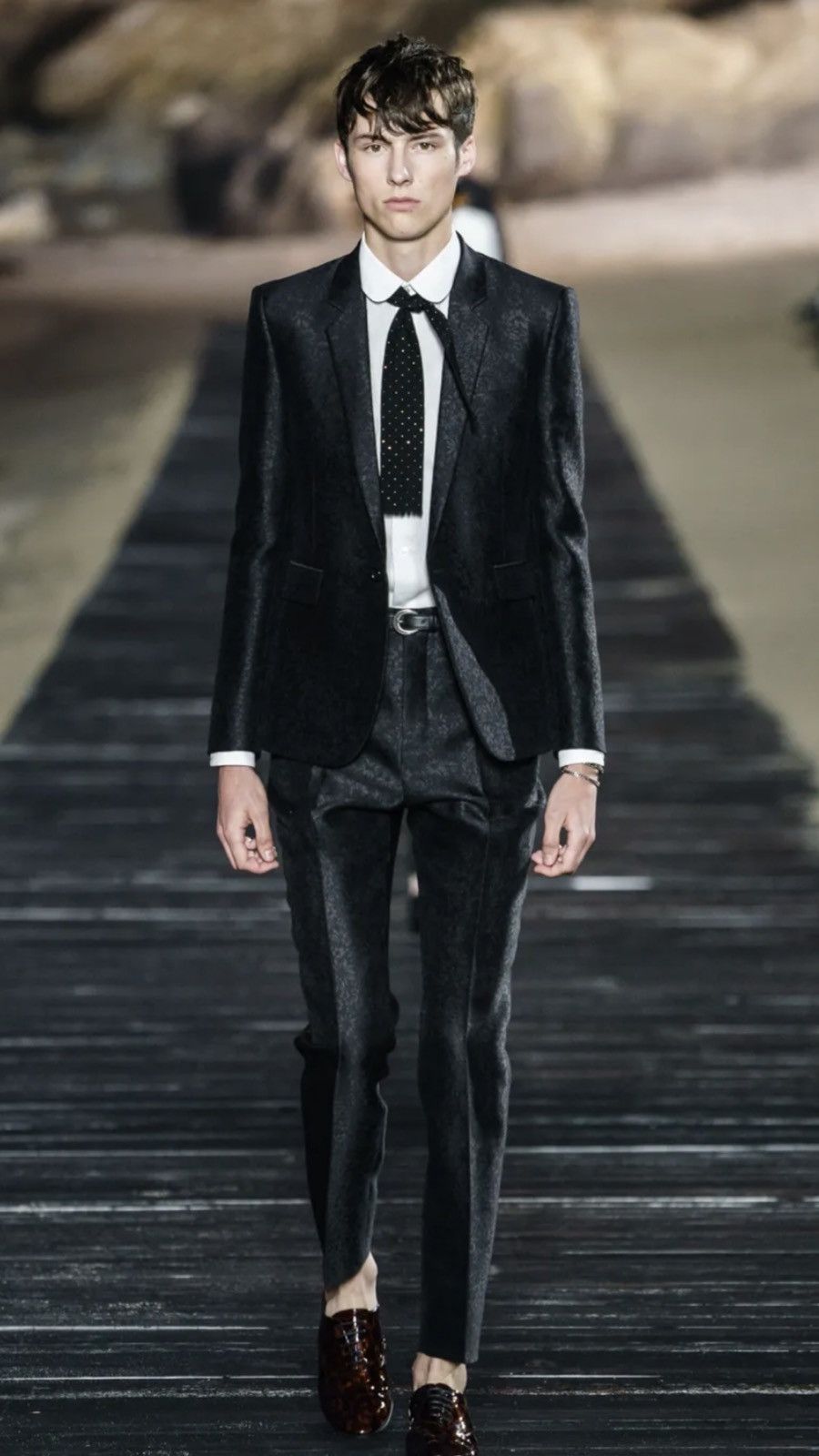 Saint Laurent Paris Saint Laurent tailored jacquard pants. 46/30 $1090 Size US 30 / EU 46 - 1 Thumbnail