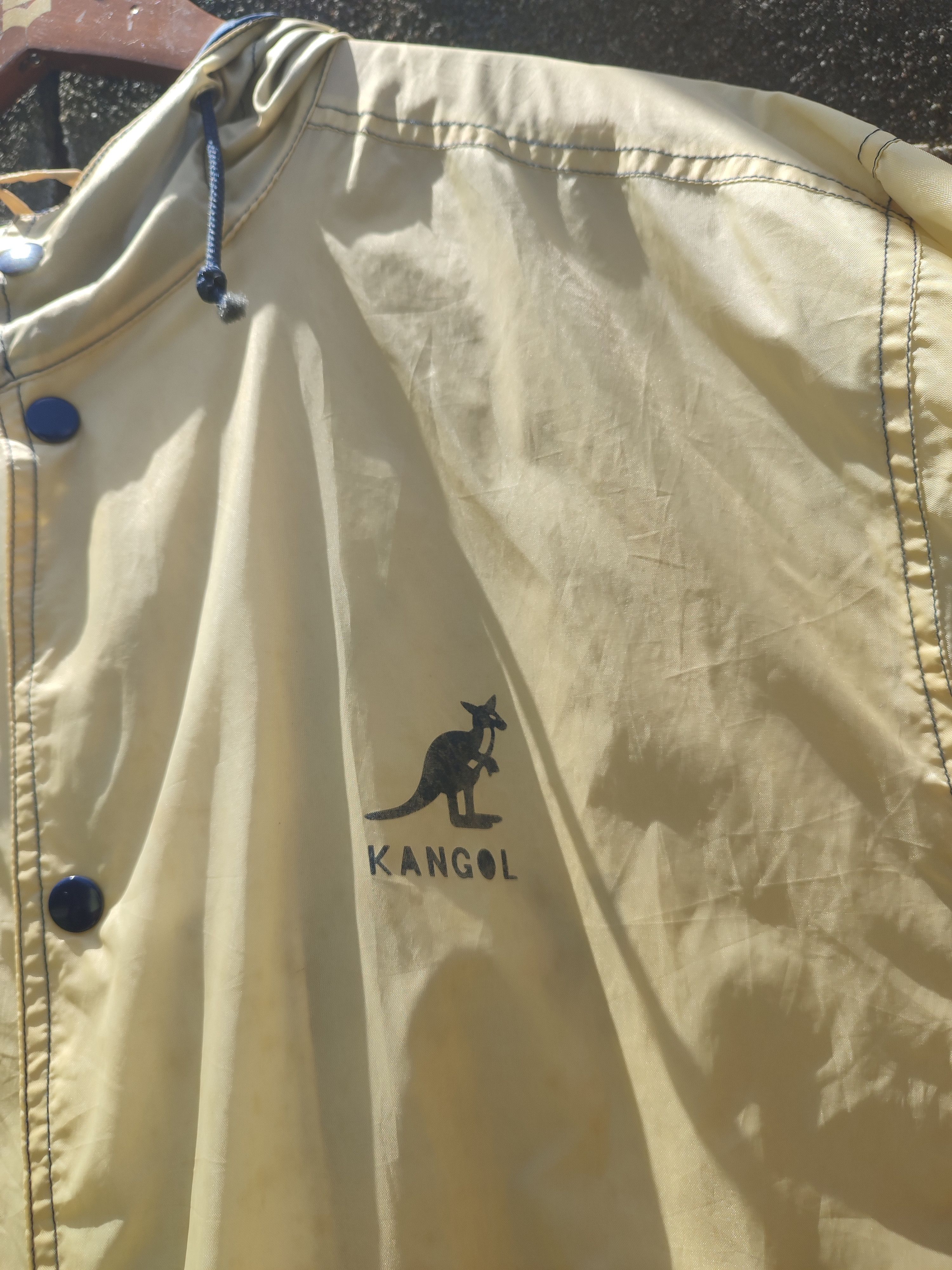 Designer × Japanese Brand × Kangol Vintage Kangol England Hooded Anorak Jacket Windbreaker Size US L / EU 52-54 / 3 - 6 Thumbnail