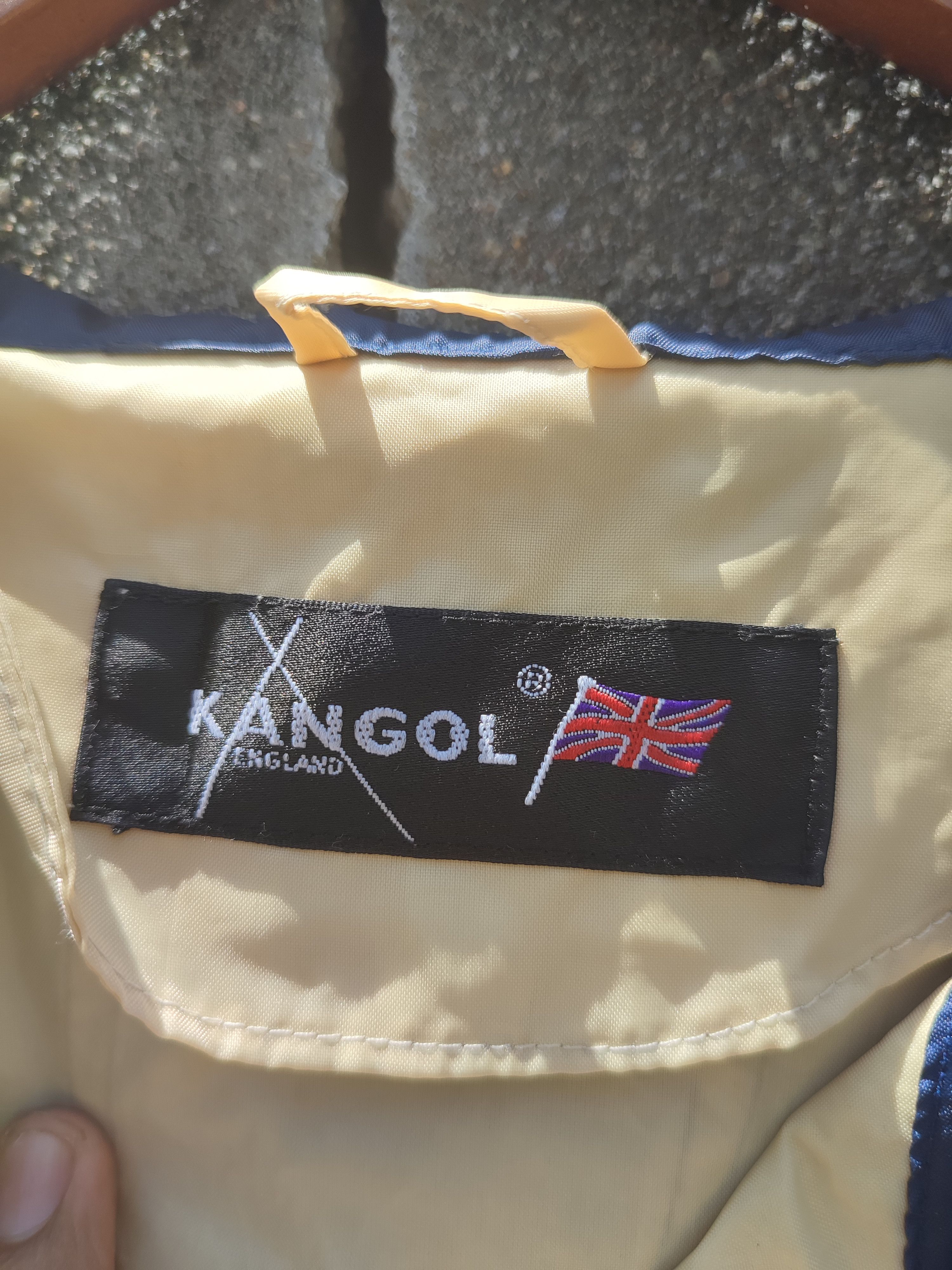 Designer × Japanese Brand × Kangol Vintage Kangol England Hooded Anorak Jacket Windbreaker Size US L / EU 52-54 / 3 - 5 Thumbnail