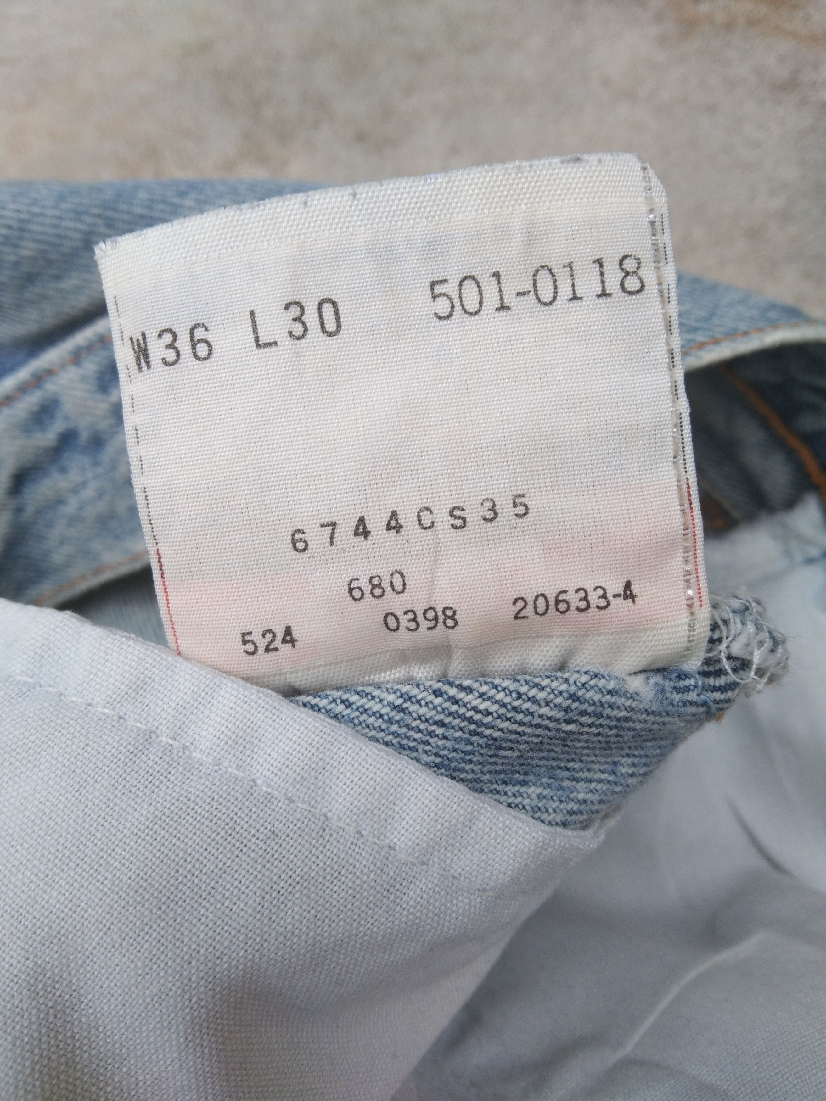 Levi's 90s Vintage Levi's 501 Made In USA Distressed Jeans 36x30 Size US 36 / EU 52 - 10 Thumbnail