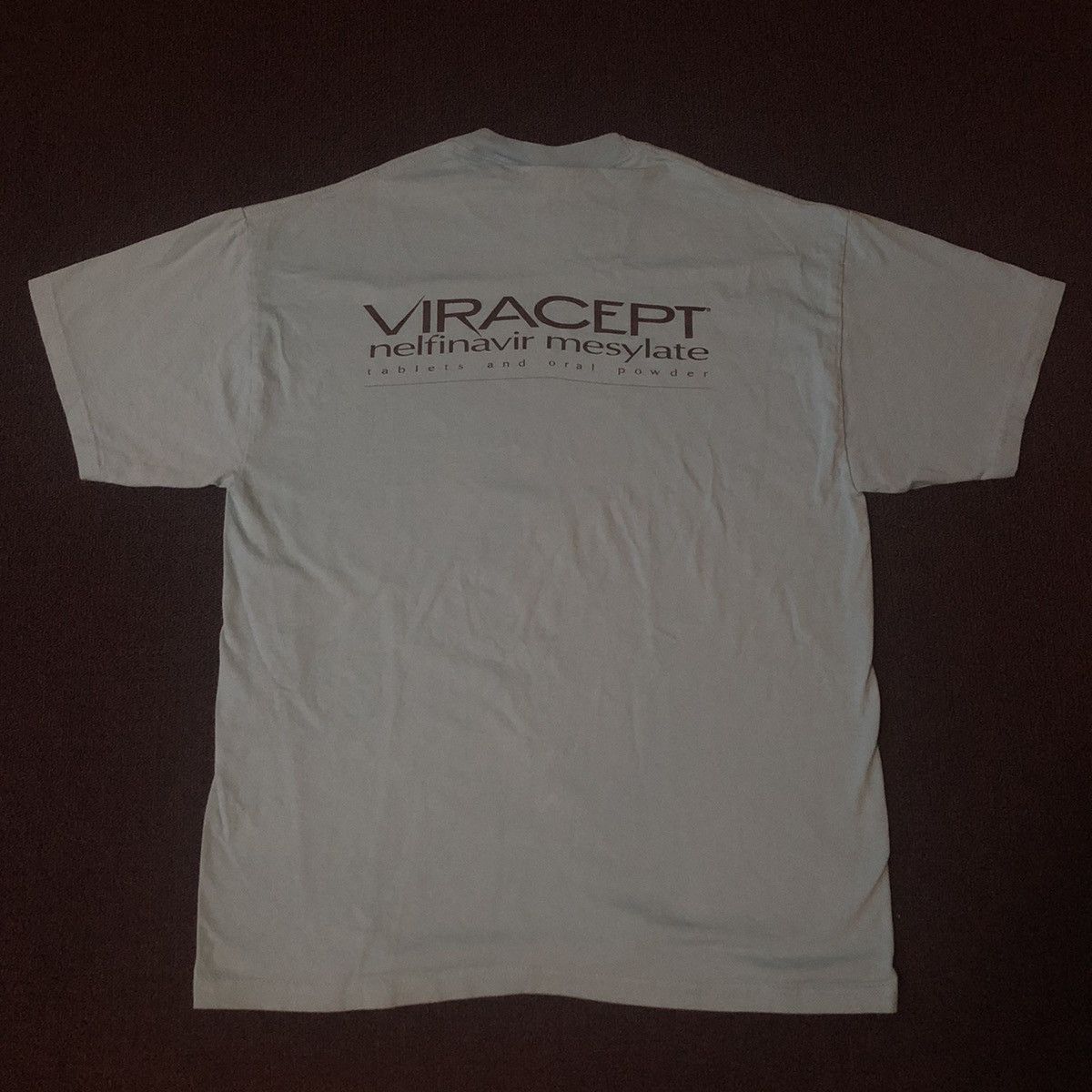 Vintage VTG 90s Viracept HIV AIDS Pharmaceutical Pill Logo Shirt Size US L / EU 52-54 / 3 - 2 Thumbnail