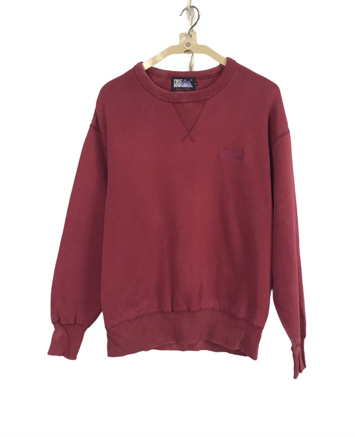 Japanese Brand First down small long distressed sweatshirt Size US M / EU 48-50 / 2 - 1 Thumbnail