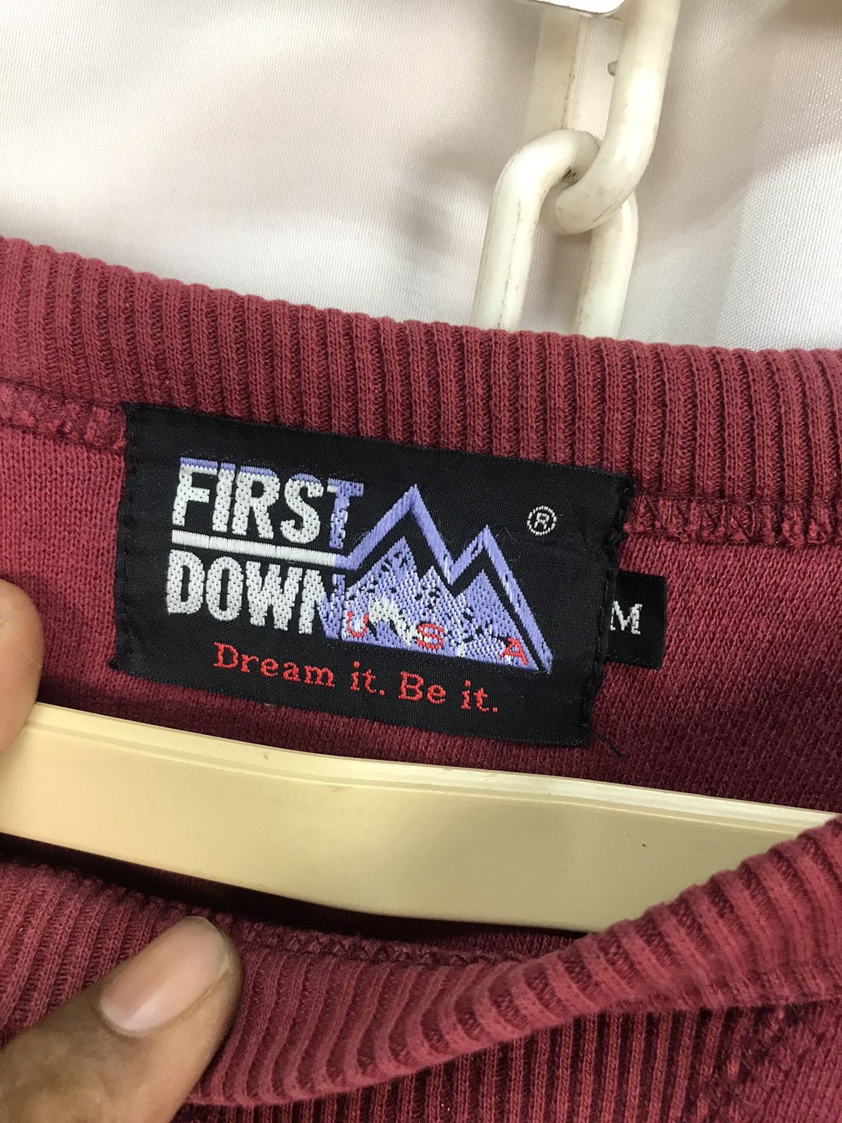 Japanese Brand First down small long distressed sweatshirt Size US M / EU 48-50 / 2 - 3 Thumbnail