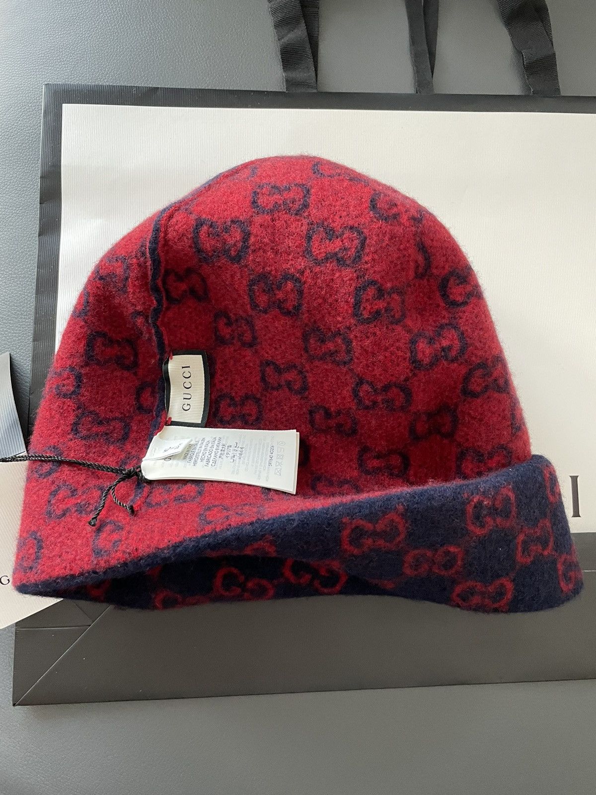 Gucci Rare BrandNEW Classic Gucci GG Logo Wool Hat Limited Edition Size ONE SIZE - 9 Thumbnail