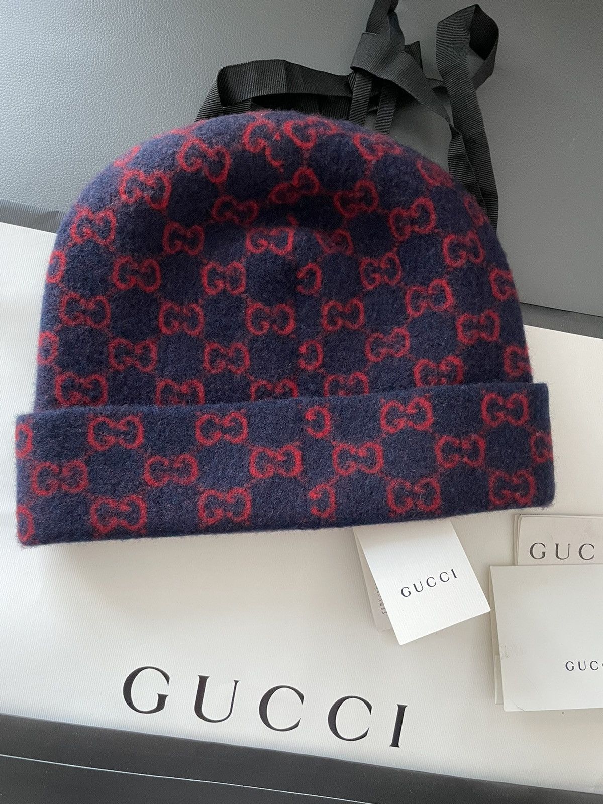 Gucci Rare BrandNEW Classic Gucci GG Logo Wool Hat Limited Edition Size ONE SIZE - 2 Thumbnail