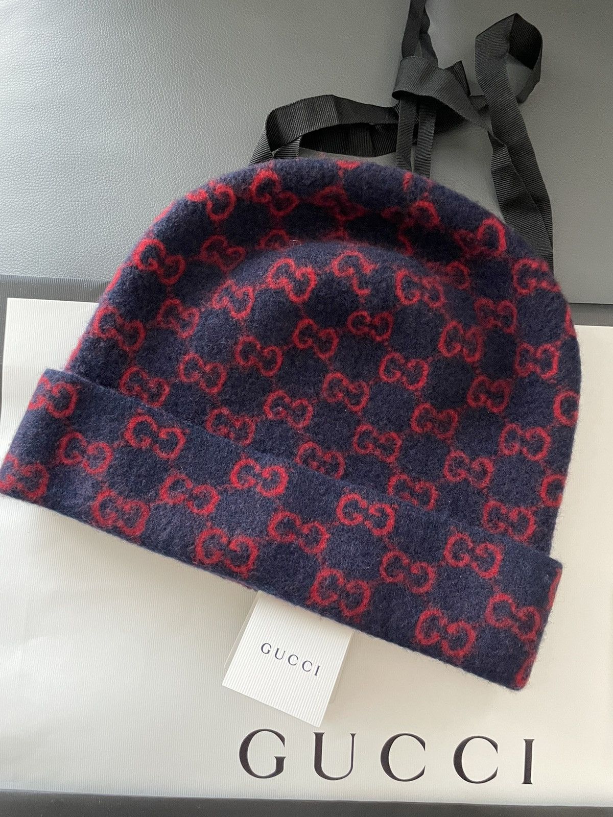 Gucci Rare BrandNEW Classic Gucci GG Logo Wool Hat Limited Edition Size ONE SIZE - 16 Thumbnail