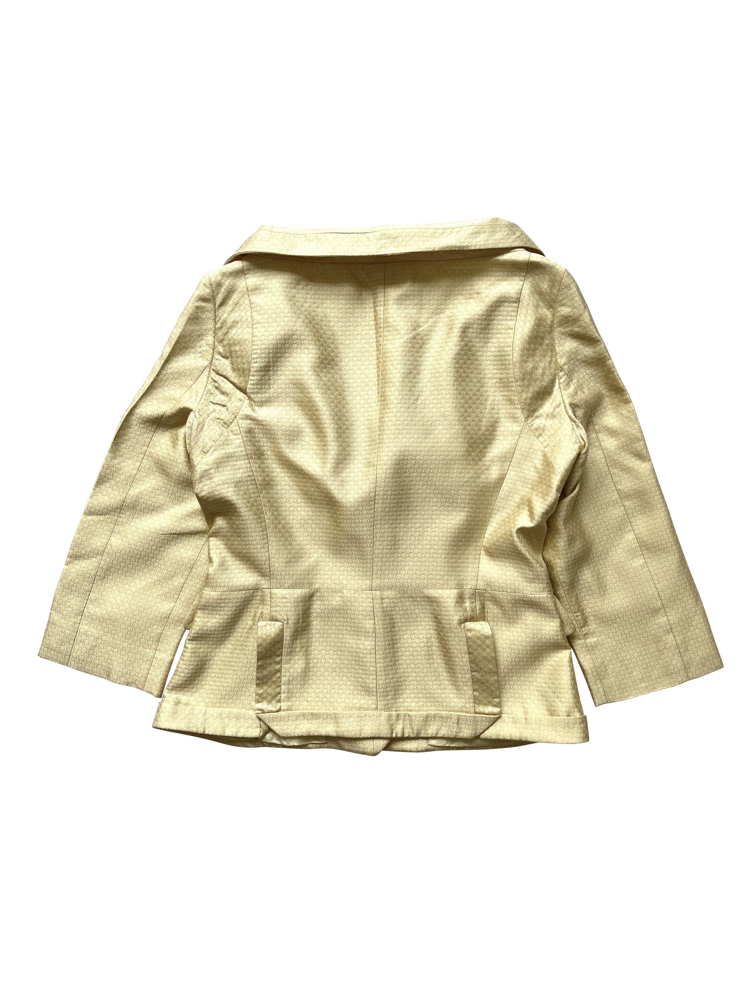 Alexander McQueen ⚡️QUICK SALE⚡️ 2006 Alexander McQueen Champagne Silk Jacket Size M / US 6-8 / IT 42-44 - 2 Thumbnail