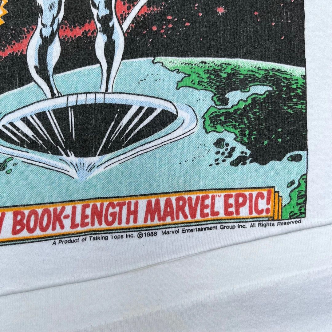 Vintage Silver Surfer 88 80s Marvel Comics Book Cover Vintage Tee Size US L / EU 52-54 / 3 - 3 Thumbnail